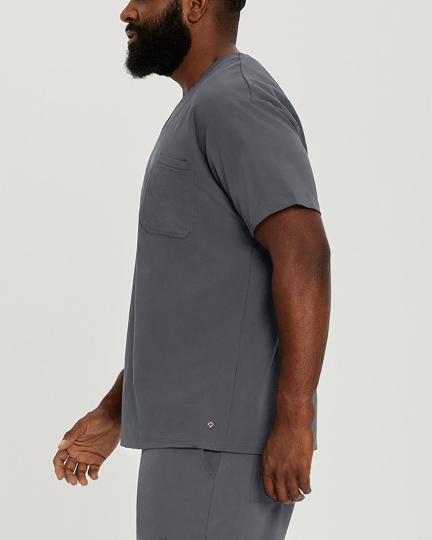 Chest Pocket V-Neck Top 2206