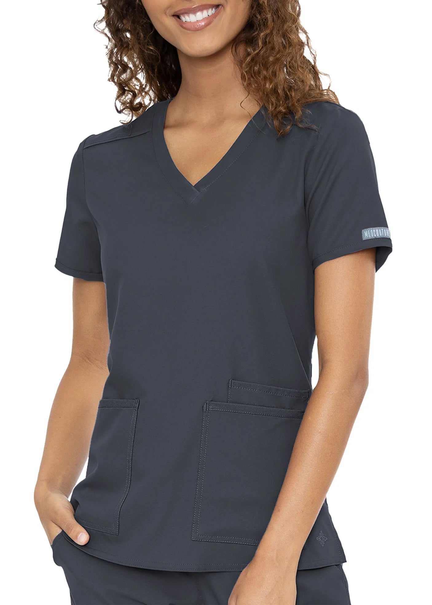 Medcouture Insight Three Pocket Top MC2411