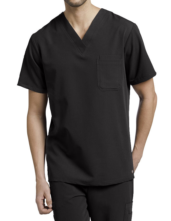 Chest Pocket V-Neck Top 2206