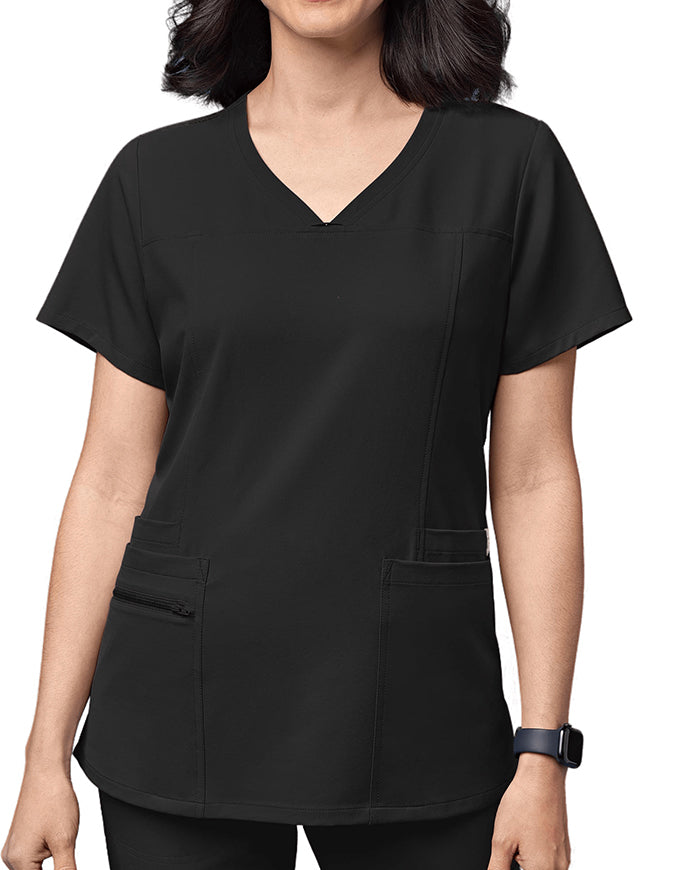 Wink THRIVE Curved V-Neck Top