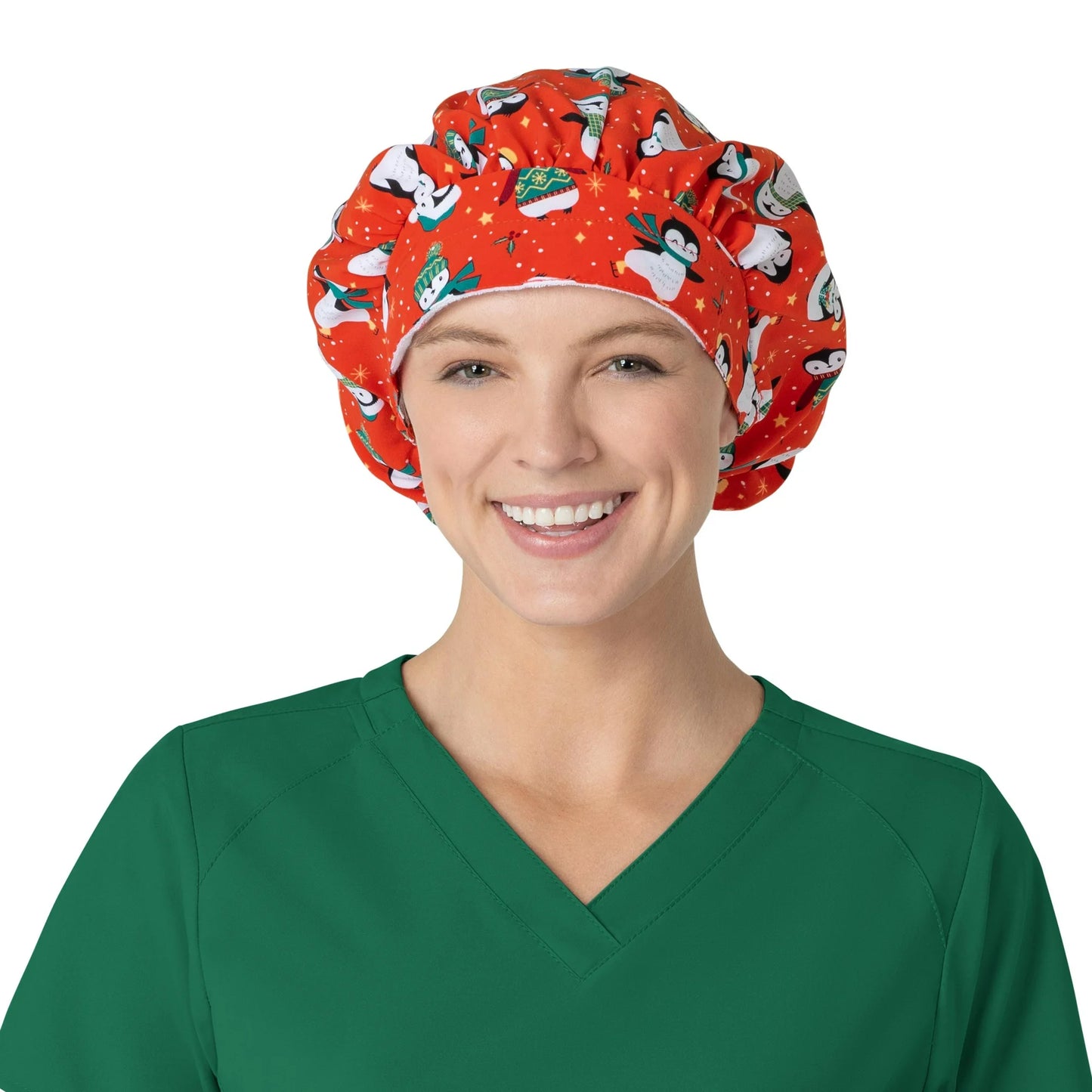 Zoe & Chloe Print Bouffant Scrub Cap