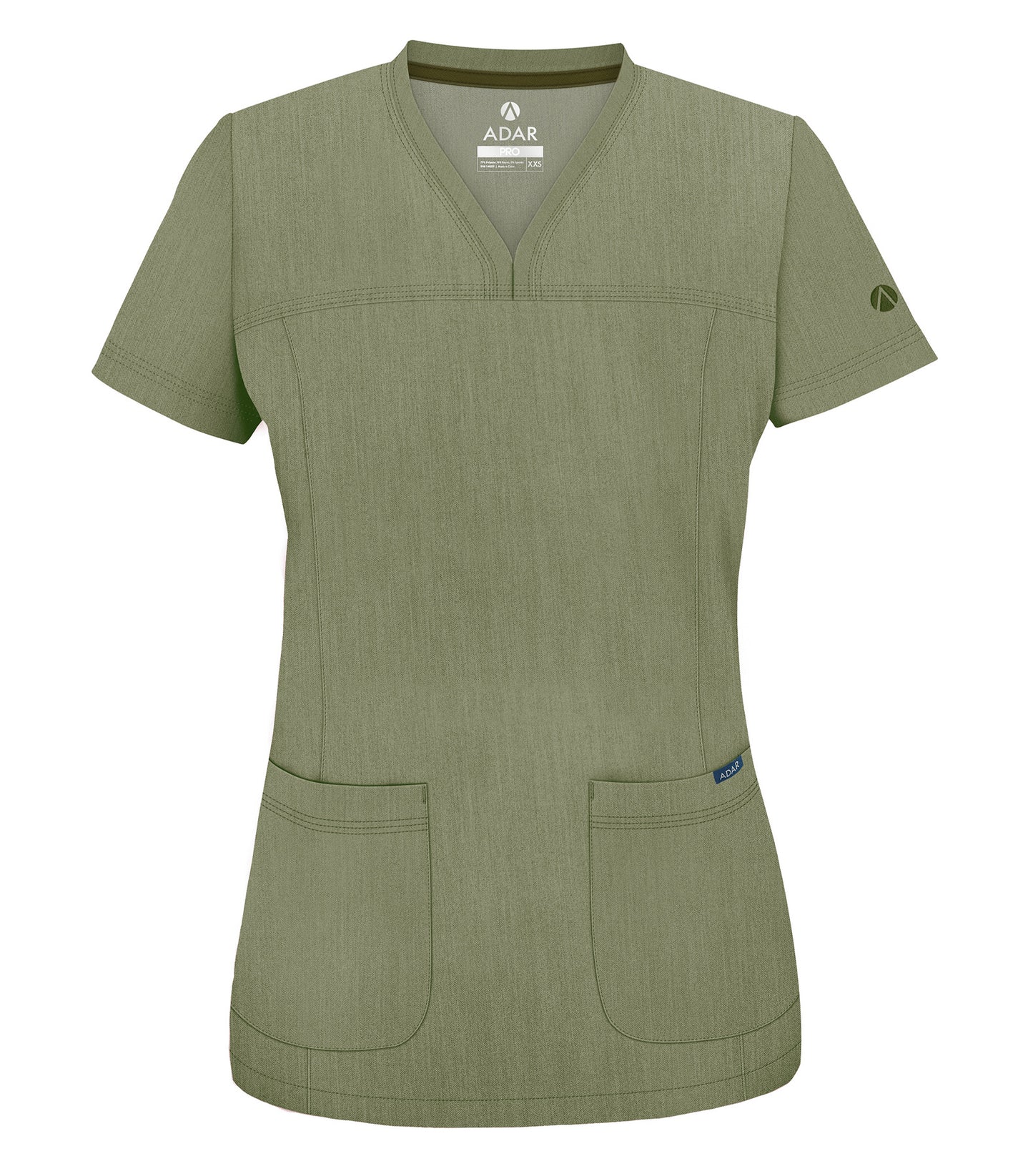 ADAR Pro Women's Sweetheart V-neck Scrub Top