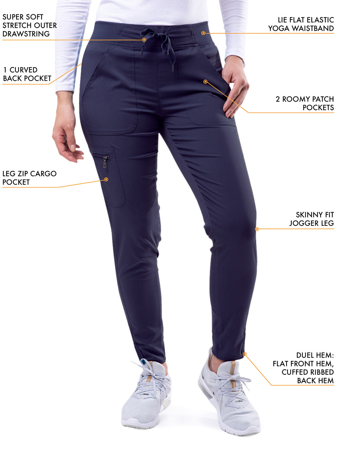 ADAR Pro Women's Movement Booster Jogger Scrub Set