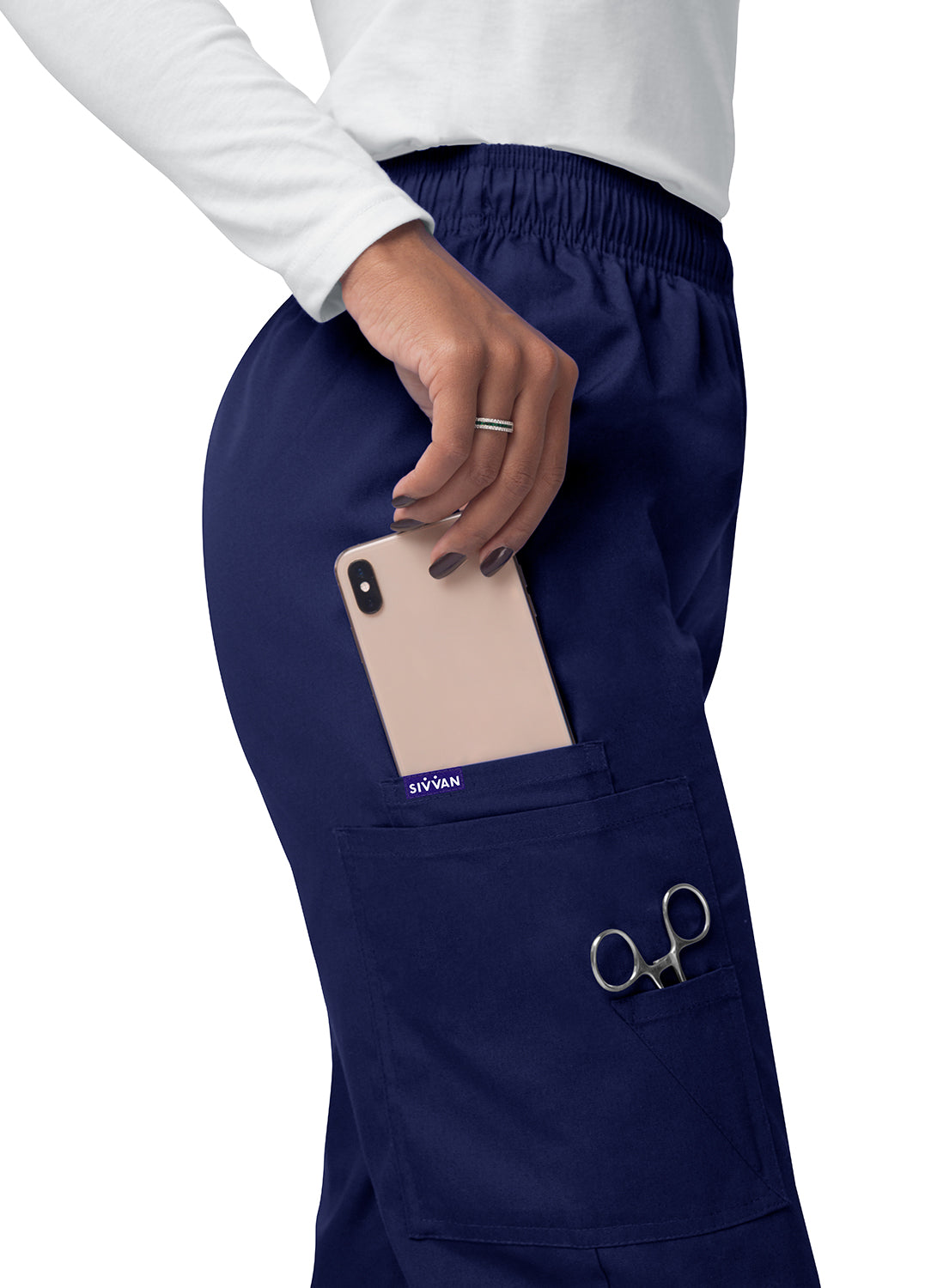 Sivvan Comfort Elastic Drawstring Cargo Pants