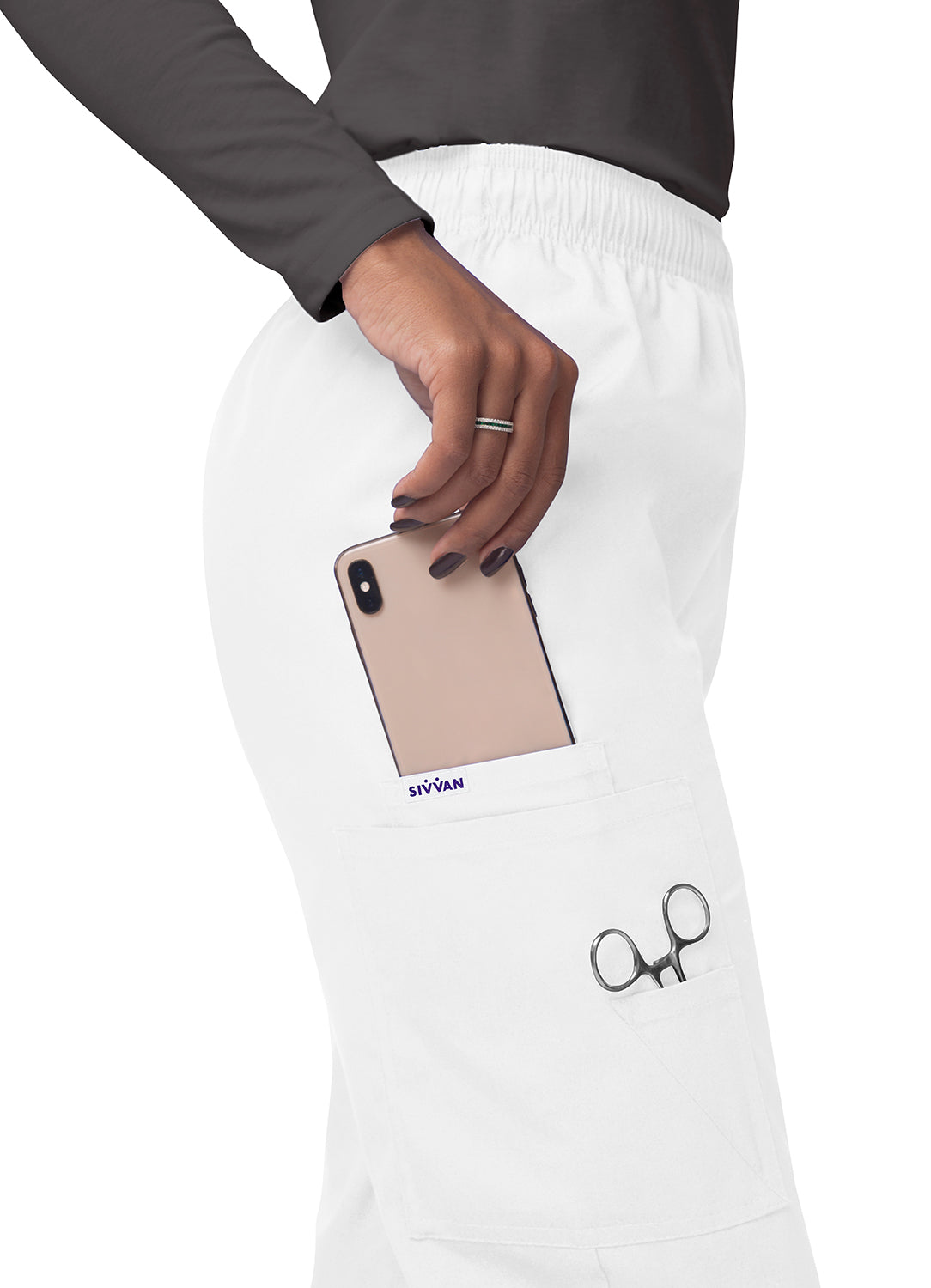 Sivvan Comfort Elastic Drawstring Cargo Pants