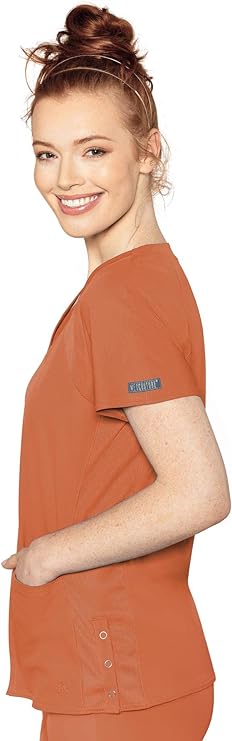 Med Couture Raglan Solid Scrub Top MC8470