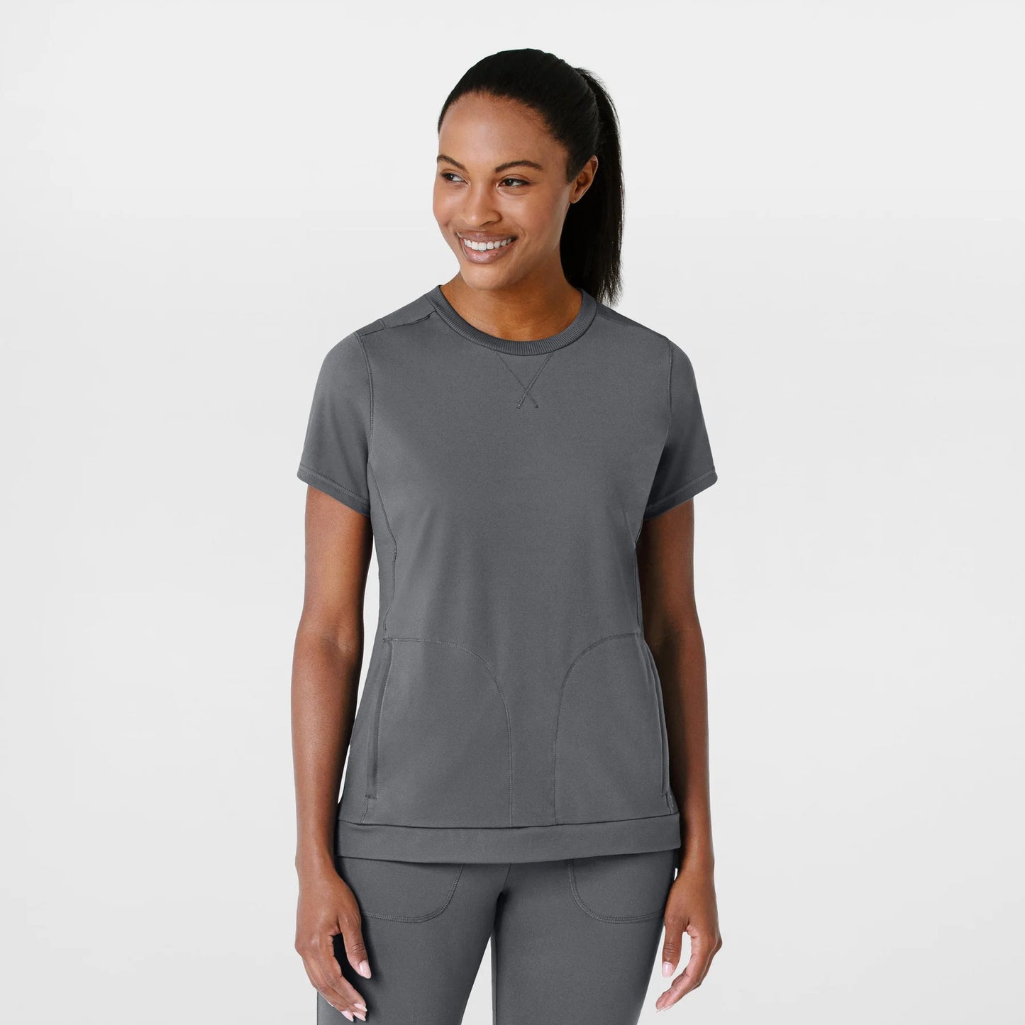 Wink RENEW Knit Women's Flex-n-Reach Crew Neck Scrub Top 6359
