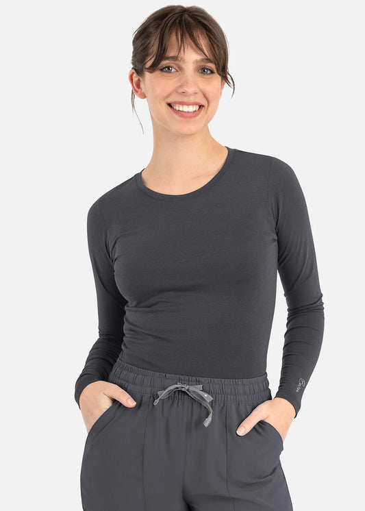 Maevn Bestee Women's Basic Long Sleeve Underscrub Tee 6909