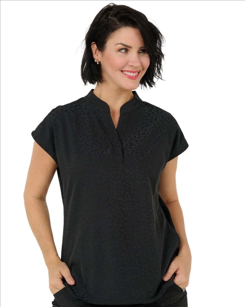 Ava Therese Jacquard Top 1171