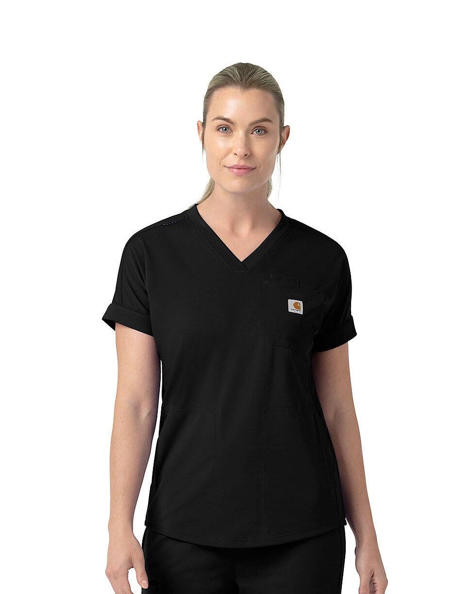 Carhartt Cross-Flex Knit V-Neck Scrub Top c13190