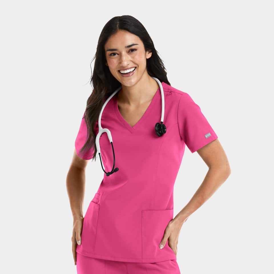 Maevn Women’s Double V-Neck Top  5001