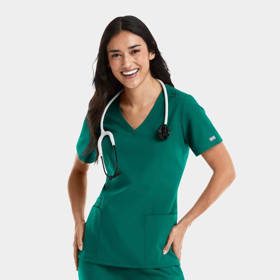 Maevn Women’s Double V-Neck Top  5001