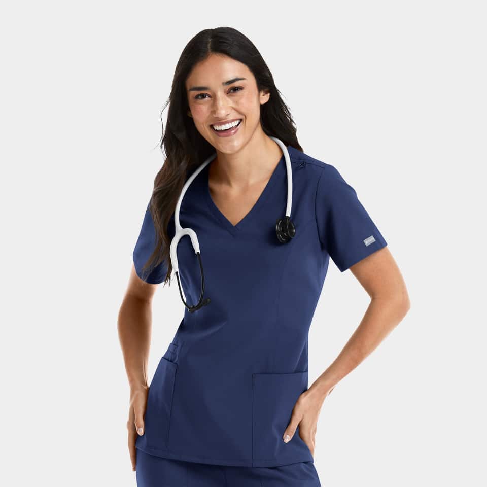 Maevn Women’s Double V-Neck Top  5001