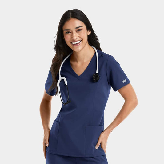 Maevn Women’s Double V-Neck Top  5001