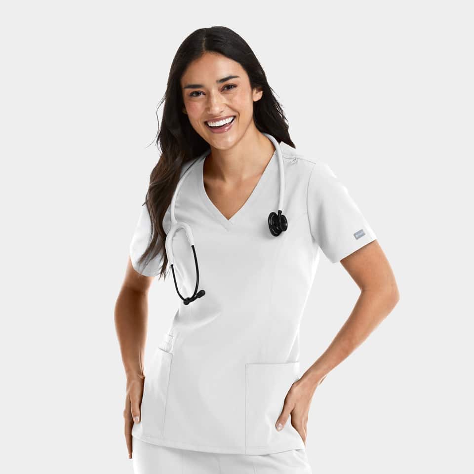 Maevn Women’s Double V-Neck Top  5001