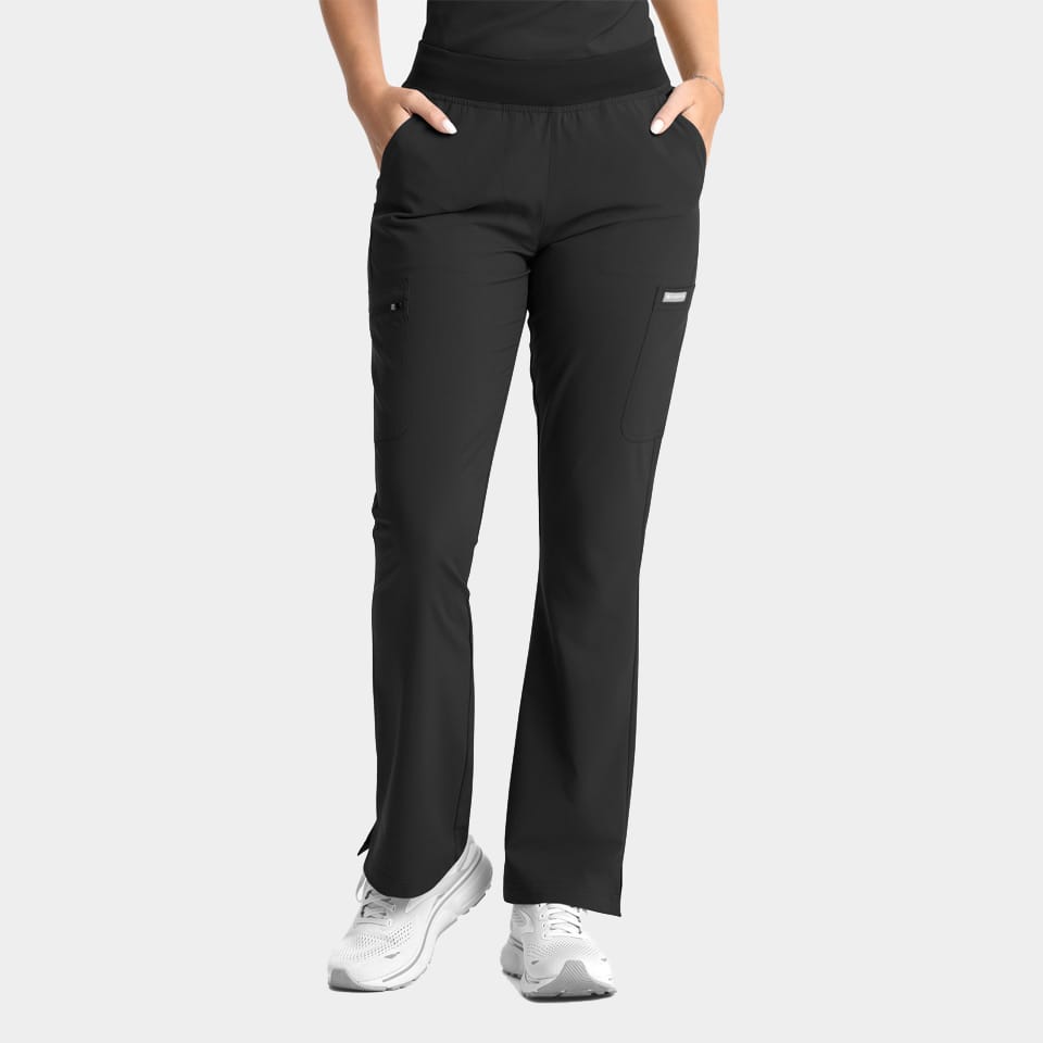 Maevn Women’s Full Elastic Band Flare Pant 5093