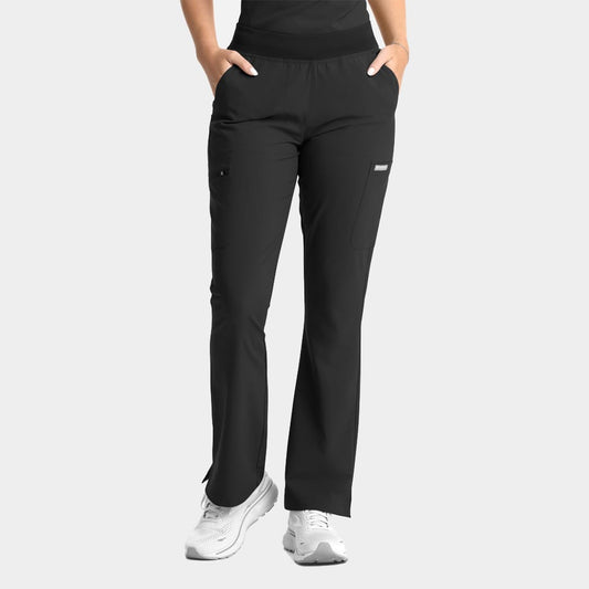 Maevn Women’s Full Elastic Band Flare Pant 5093