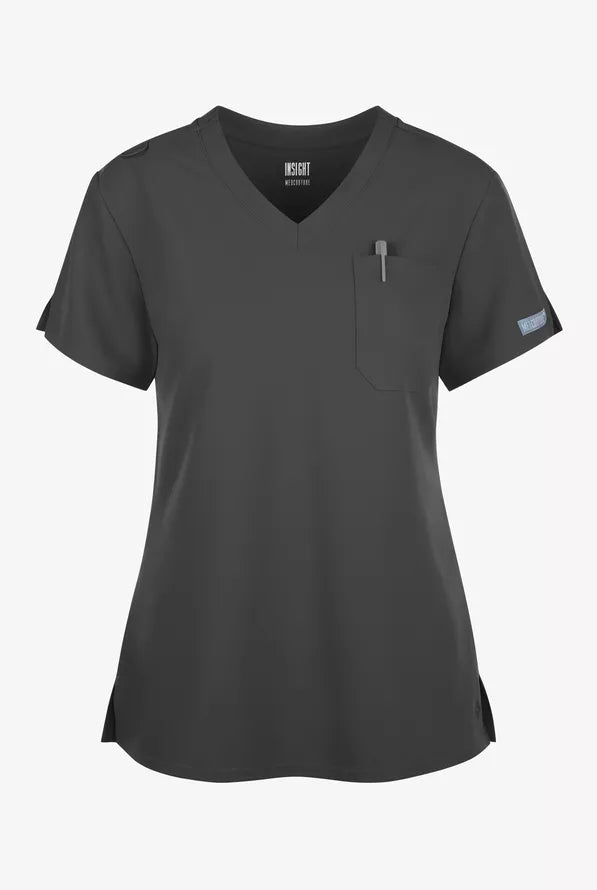 Med Couture Insight Women's One Pocket Tuck In Top MC2432